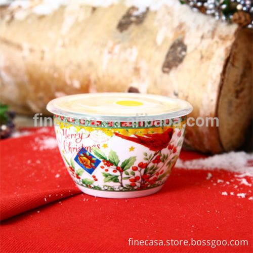 Fine New Bone China Ceramic Christmas Container